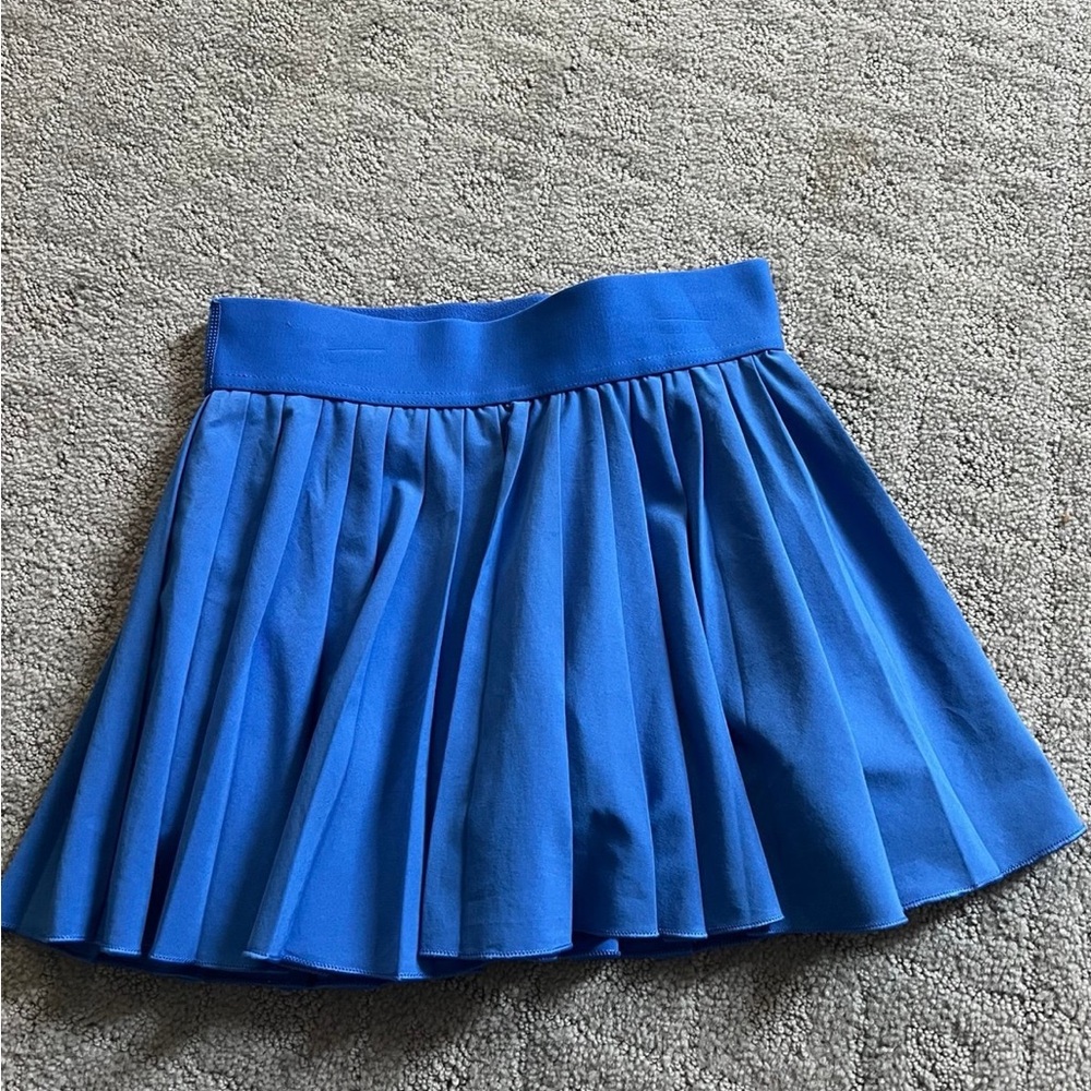 Blue Pleated Women's Skirt